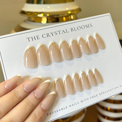 Nails-3438-Almond nails- Free 24 -pc Sticker Sheet  included