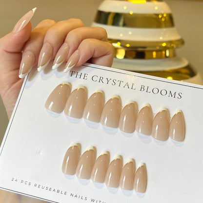 Nails-3438-Almond nails- Free 24 -pc Sticker Sheet  included