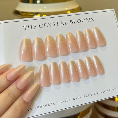 [Premium] Nails-3991-Medium Length Almond nails- Free 24 pc Sticker Sheet included