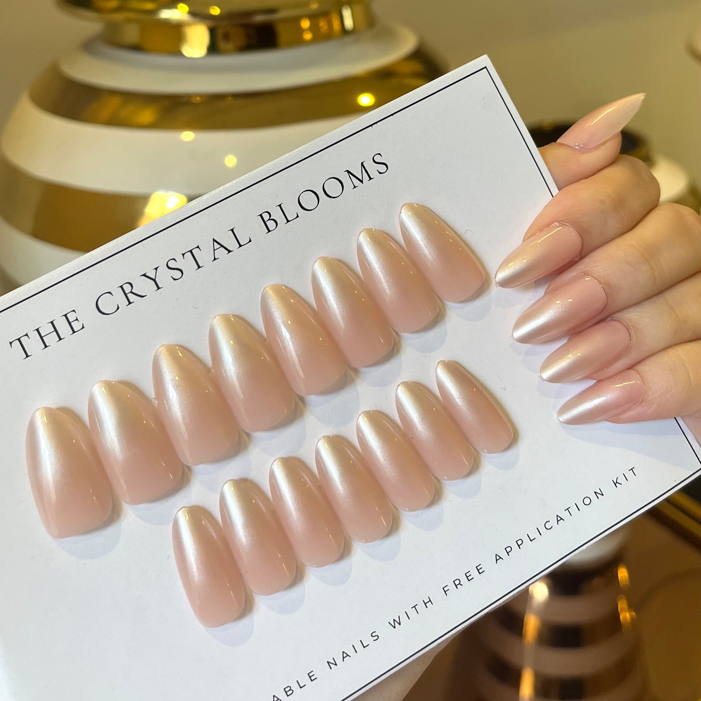[Premium] Nails-3991-Medium Length Almond nails- Free 24 pc Sticker Sheet included
