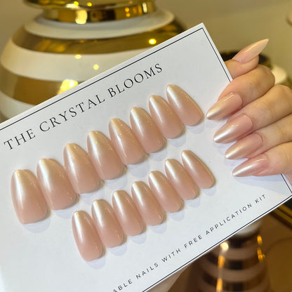 [Premium] Nails-3991-Medium Length Almond nails- Free 24 pc Sticker Sheet included