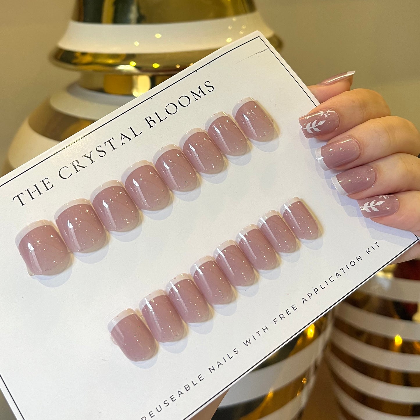 Nails-520-Square nails- Free 24 pc Sticker Sheet  included