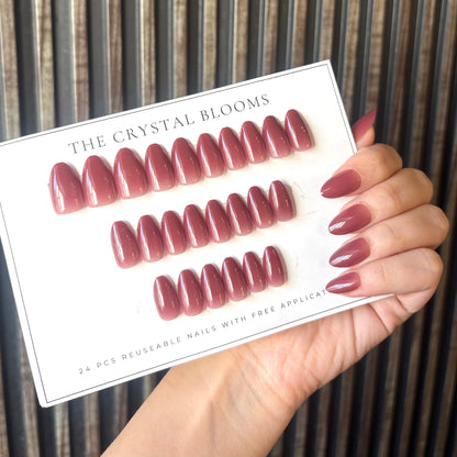 Plum Ombre Nails-880- Free 24 pc Sticker Sheet  included-n