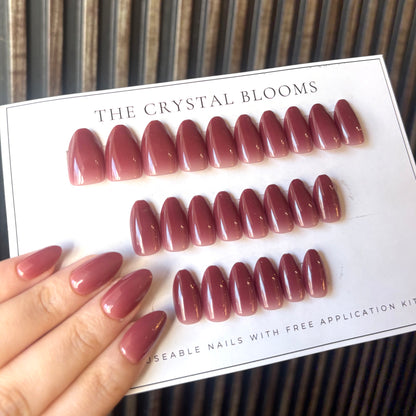 Plum Ombre Nails-880- Free 24 pc Sticker Sheet  included-n