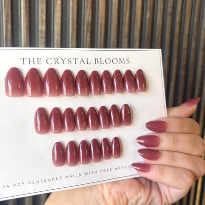 Plum Ombre Nails-880- Free 24 pc Sticker Sheet  included-n
