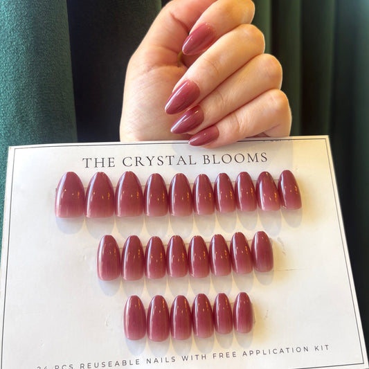 Plum Ombre Nails-880- Free 24 pc Sticker Sheet  included-n