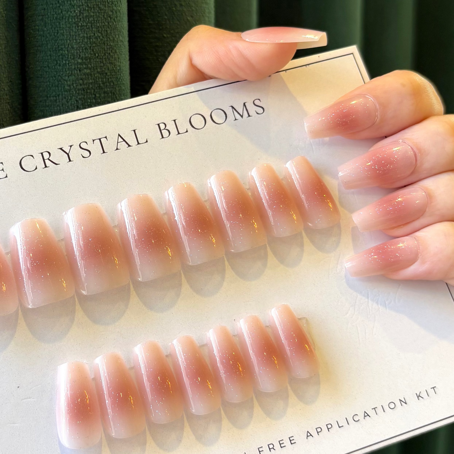 [Premium] Nails-3607-Medium Length Almond nails- Free 24 pc Sticker Sheet included