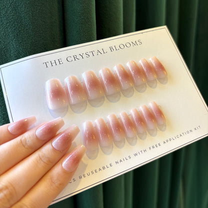 [Premium] Nails-3607-Medium Length Almond nails- Free 24 pc Sticker Sheet included