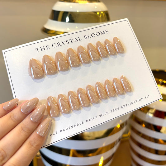 [PREMIUM] Handmade Chrome Nails-801- Free 24 pc Sticker Sheet  included